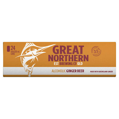 Great Northern Ginger Beer 3 5 Can 330mL Carton 24 | Liquorland