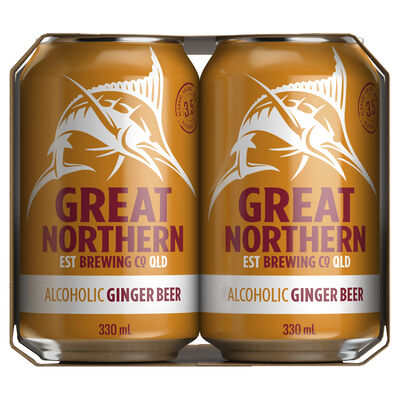 Great Northern Ginger Beer 3 5 Can 330mL Pack 6 | Liquorland