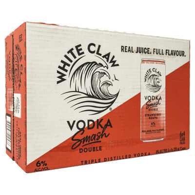 White Claw Smash Strawberry And Guava Can 330mL Carton 24 | Liquorland