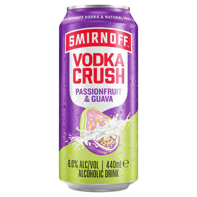 Smirnoff Crush Passionfruit Guava 6 Can 440mL Each | Liquorland