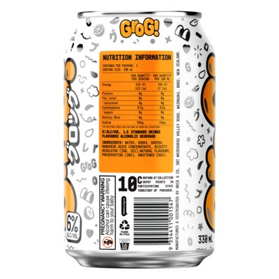 Grog Mandarin Sochu Vodka Soda Can 330mL Each | Liquorland