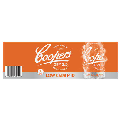 Coopers Dry 3 5 Low Carb Lager Can 375mL Carton 24 | Liquorland