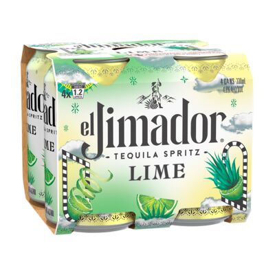 El Jimador Tequila Lime Spritz Can 330mL Pack 4 | Liquorland