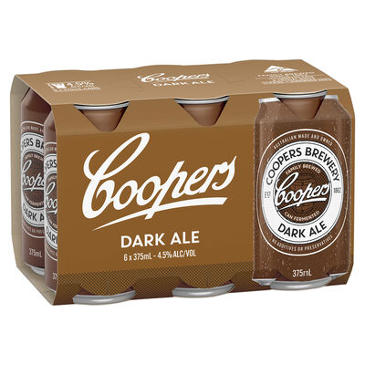 Coopers Dark Ale Can 375mL Pack 6 | Liquorland