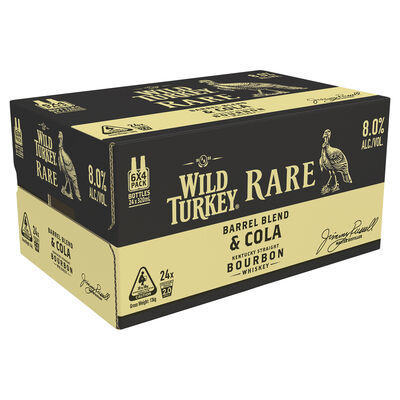 Wild Turkey Rare Cola Bottle 320mL Carton 24 | Liquorland