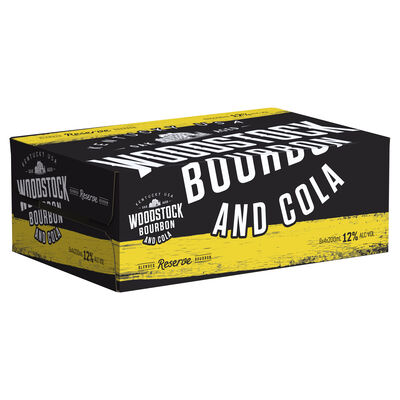 Woodstock Bourbon Cola Can 12 200mL Carton 24 | Liquorland