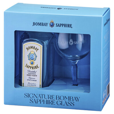 Bombay Sapphire Gin Goblet Gift Pack 700mL Each | Liquorland