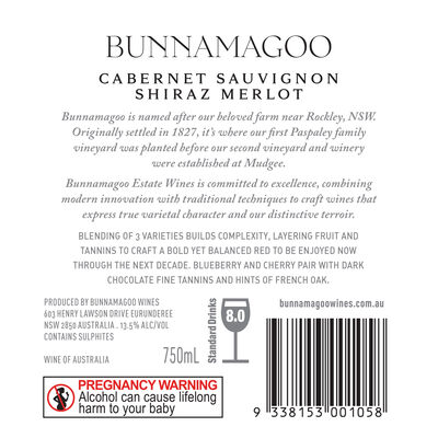 Bunnamagoo Cabernet Shiraz Merlot 750mL Each | Liquorland