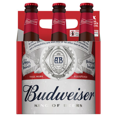 Budweiser Bottle 5 330mL Pack 6 | Liquorland