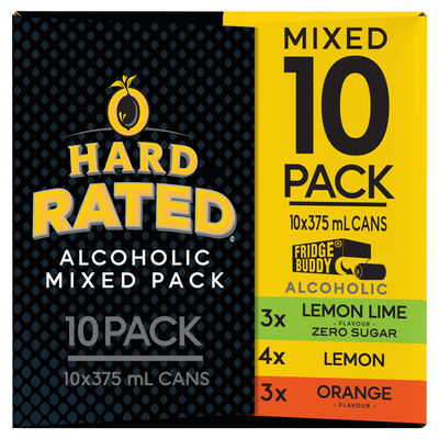 Hard Rated Mixed Can 375mL 10pk Pack 10 | Liquorland