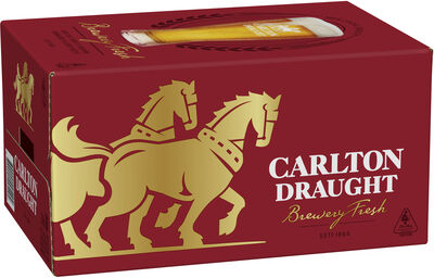 Carlton Draught Bottle 375mL Carton 24 | Liquorland