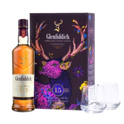 Glenfiddich 15yo Scotch Whisky Gift Pack Each | Liquorland