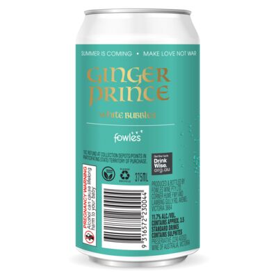 Ginger Prince Nv Sparkling White Can 375mL Each | Liquorland