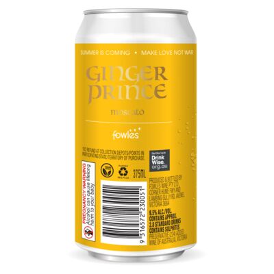 Ginger Prince Nv Moscato Can 375mL Each | Liquorland