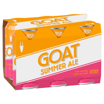 Mountain Goat Summer Ale Can 375mL Pack 6 | Liquorland