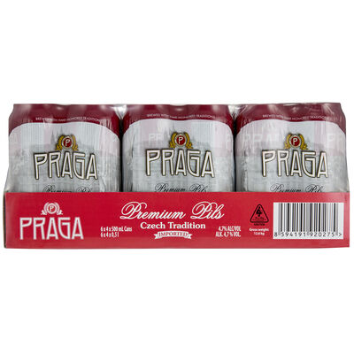 Praga Premium Pils Can 500mL Carton 24 | Liquorland