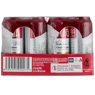 Praga Premium Pils Can 500mL Carton 24 | Liquorland