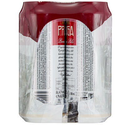 Praga Premium Pils Can 500mL Pack 4 | Liquorland