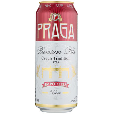 Praga Premium Pils Can 500mL Each | Liquorland