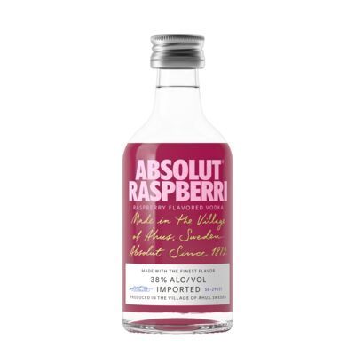 Absolut Raspberry Vodka 50mL Each | Liquorland