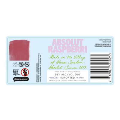 Absolut Raspberry Vodka 50mL Each | Liquorland