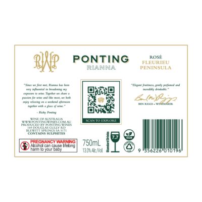 Ponting Rianna Rose 750mL Each | Liquorland
