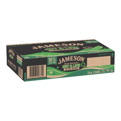 Jameson Ultra Blend Dry Lime Can 250mL Carton 24 | Liquorland