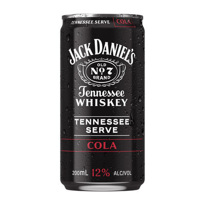 Jack Daniels And Cola Tennessee Serve Whiskey 12 Can 200mL Carton 24 | Liquorland