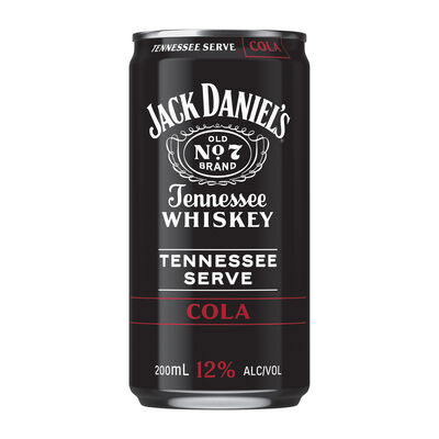 Jack Daniels And Cola Tennessee Serve Whiskey 12 Can 200mL Each | Liquorland