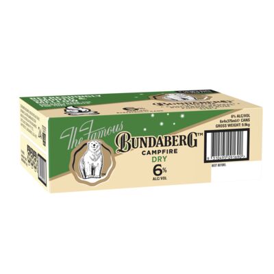 Bundaberg Bourbon Barrell Dry Can 375mL Carton 24 | Liquorland