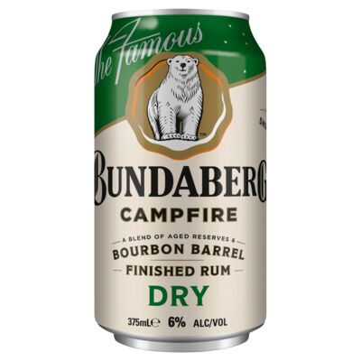 Bundaberg Bourbon Barrell Dry Can 375mL Each | Liquorland