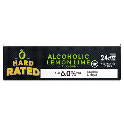 Hard Rated Lemon Lime 6 Can 330mL Carton 24 | Liquorland