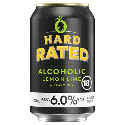Hard Rated Lemon Lime 6 Can 330mL Each | Liquorland
