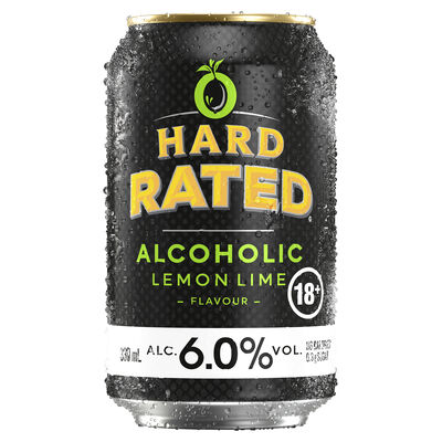 Hard Rated Lemon Lime 6 Can 330mL Each | Liquorland
