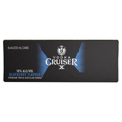 Vodka Cruiser X Blueberry 10 Can 200mL Carton 24 | Liquorland