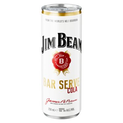 Jim Beam Bar Serve 10 Can 250mL Each | Liquorland