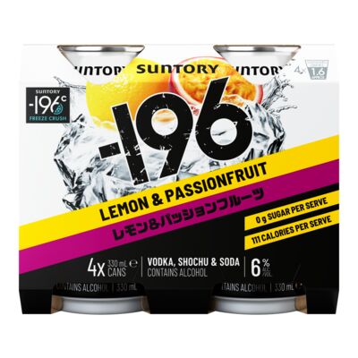  196 Lemon Passionfruit 6 Can 330mL Pack 4 | Liquorland