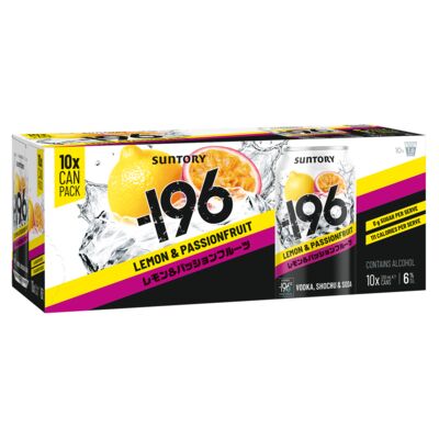  196 Lemon Passionfruit 6 Can 330mL 10pk Pack 10 | Liquorland