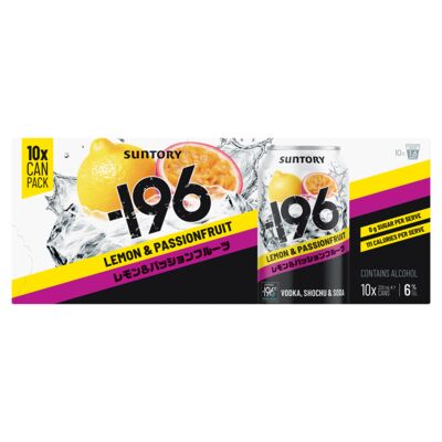  196 Lemon Passionfruit 6 Can 330mL 10pk Pack 10 | Liquorland