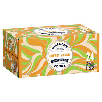 Billson S Cheeky Mango Vodka Can 355mL Carton 24 | Liquorland