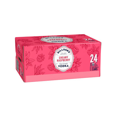 Billson S Creamy Raspberry Vodka Can 355mL Carton 24 | Liquorland