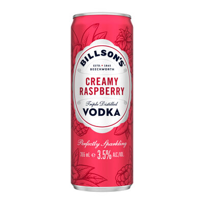 Billson S Creamy Raspberry Vodka Can 355mL Each | Liquorland