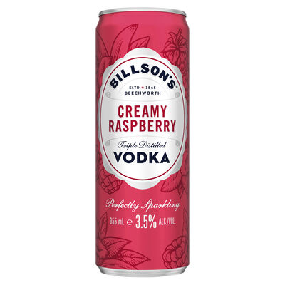 Billson S Creamy Raspberry Vodka Can 355mL Each | Liquorland