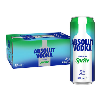 Absolut Sprite Can 330mL Carton 24 | Liquorland