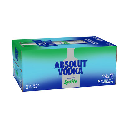 Absolut Sprite Can 330mL Carton 24 | Liquorland