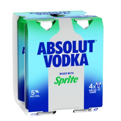 Absolut Sprite Can 330mL Pack 4 | undefined