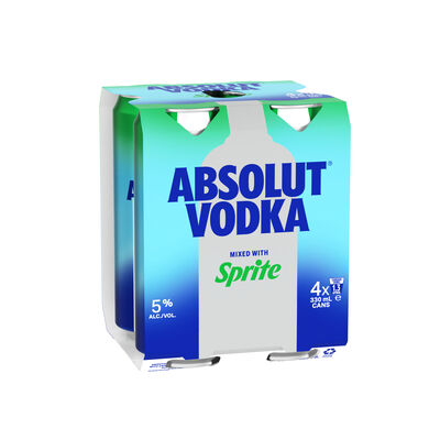 Absolut Sprite Can 330mL Pack 4 | undefined