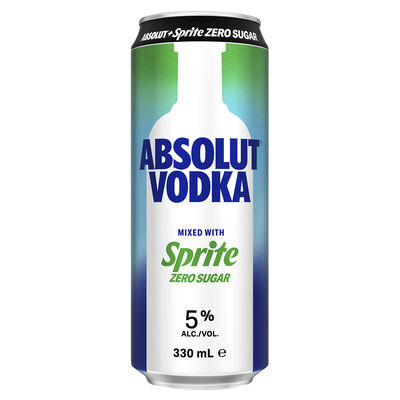 Absolut Sprite Zero Sugar Can 330mL Each | Liquorland