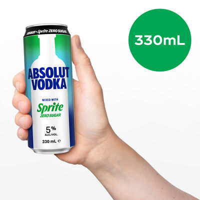 Absolut Sprite Zero Sugar Can 330mL Each | Liquorland