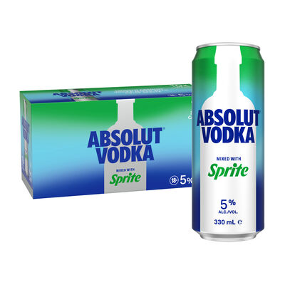 Absolut Sprite Can 330mL 10pk Pack 10 | Liquorland